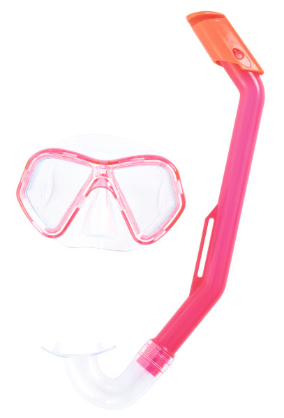 KUBIsport 05-P24023K-RU Potápěčská sada dětská DOMINATOR KIDS (brýle + šnorchl) - růžová